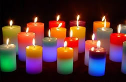 Velas de colores