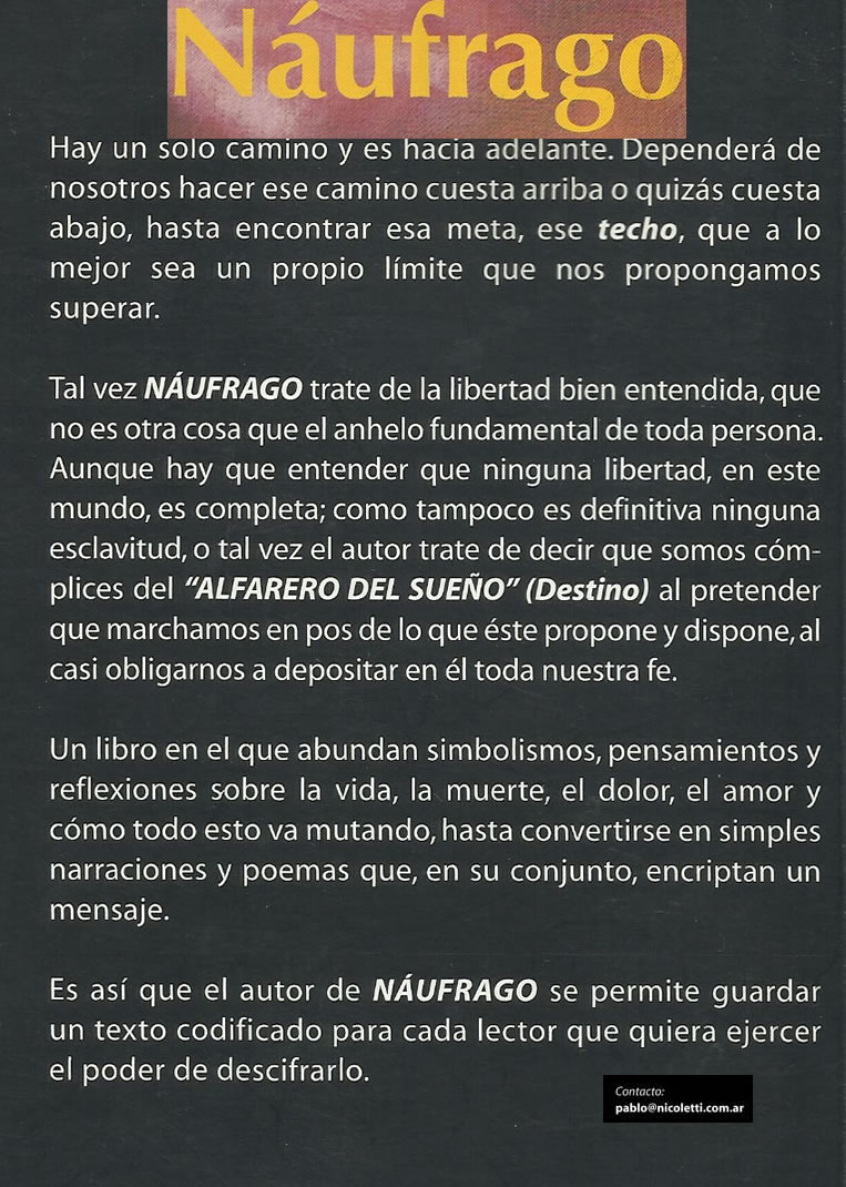 Libro N&aacute;ufrago